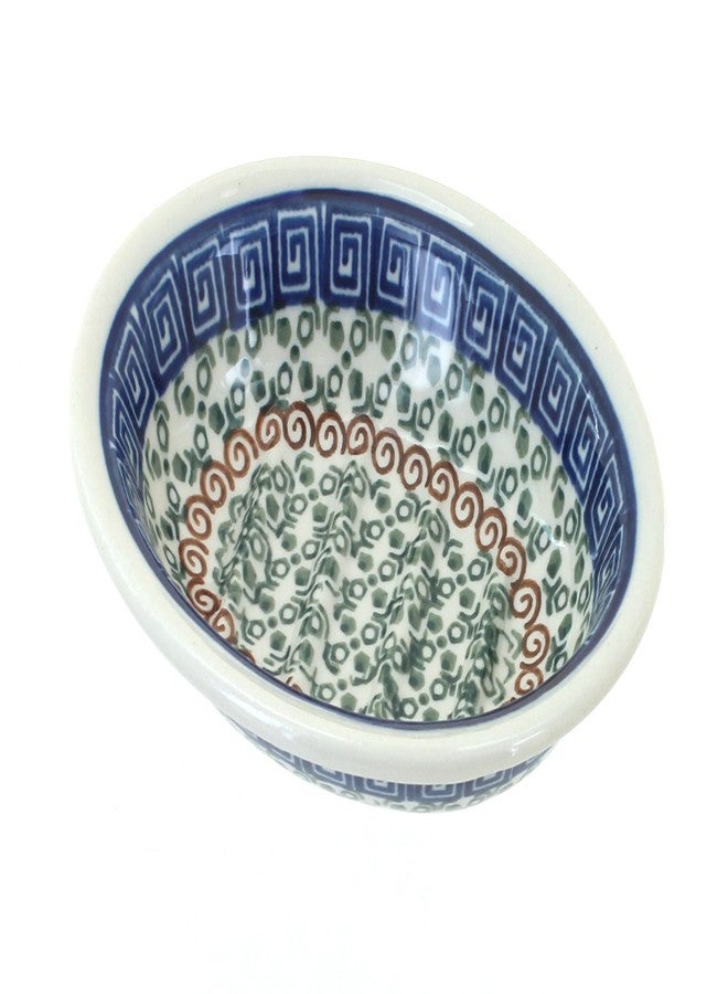 Blue Rose Pottery Blue Rose Polish Pottery - Brown Athena Soap Dish - 5.5" x 4.25" - Handcrafted Decorative Holder for Bar Soap - Image 1